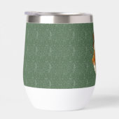 Lief, vintage groen rustieke sneeuwman (Rechts)
