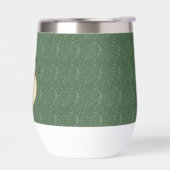 Lief, vintage groen rustieke sneeuwman (Links)