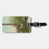 Lief Vintage Tropisch, Palmboom Bagagelabel (Voorkant horizontaal)