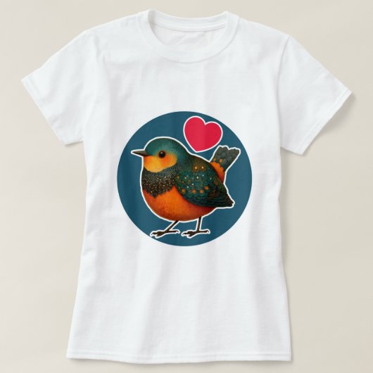 Lief vogeltje t-shirt (Design voorkant)
