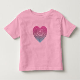 Lief Voor Altijd Pailletten Hart Modern Meisjes T- Kinder Shirts