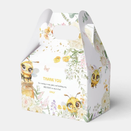 Lief voor de verjaardag van Bee dank u Bedankdoosjes (Voorkant Zijde)