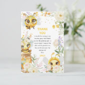 Lief voor de verjaardag van de bij bedankkaart (Staand voorkant)