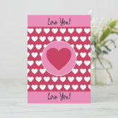 Lief voor Jou! Hartjes en Foto Valentijn Feestdagenkaart (Staand voorkant)