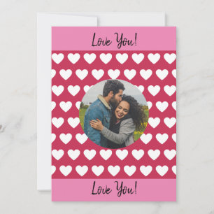 Lief voor Jou! Hartjes en Foto's Valentijn Feestdagenkaart