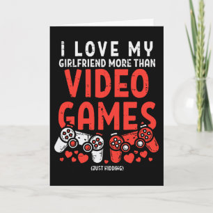 Lief Vriendin Meer Video Game Grappige Valentijn D Kaart