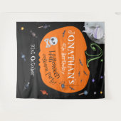 Lief watercolor Halloween kinderfoto achtergrond Wandkleed (Voorkant (horizontaal))