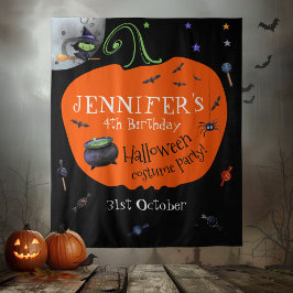 Lief watercolor Halloween kinderfoto achtergrond Wandkleed