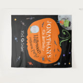 Lief watercolor Halloween kinderfoto achtergrond Wandkleed (Voorkant (horizontaal))