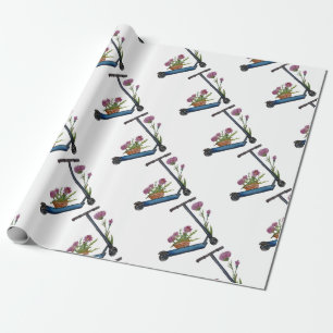 Lief Waterverf Art Push Scooter Wrapping Papier