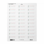Lief Waterverf Kerstmis Kabouter Terugkeer Etiket (Full Sheet)
