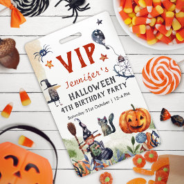Lief Waterverf Kinderen Verjaardag Halloween VIP Badge