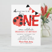 Lief Waterverf lieveheersbeestje 1e verjaardagsfee Kaart