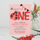 Lief Waterverf lieveheersbeestje 1e verjaardagsfee Kaart