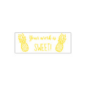 Lief werk ananas leraar stempel (Design)