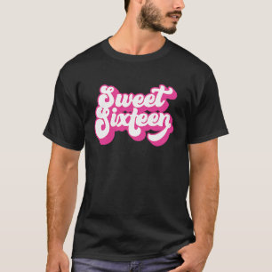 Lief zestien 16 jaar oud voor meisjes vrouwen 16e t-shirt