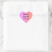 Lief Zestien 16e Glittery Roze Verjaardagsfeest Hart Sticker (Tas)