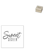 Lief Zestien 16e verjaardagsfeestje Rubberstempel (Gestempeld)