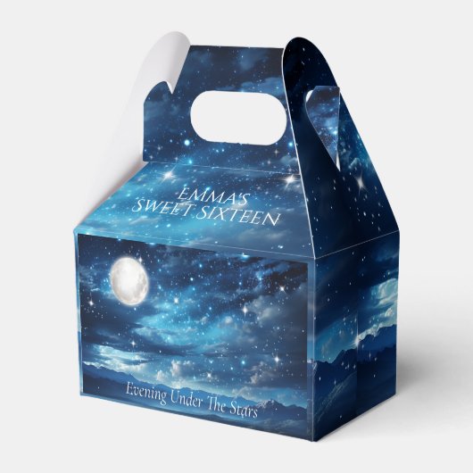 Lief Zestien Avond Onder De Sterren Bedankdoosjes (Achterkant)