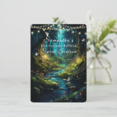 Lief Zestien, betoverde Bos Feeën Lichten Kaart (Staand voorkant)