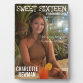 Lief Zestien Dochter Verjaardag Foto Magazine Fotoplaat (voorkant)