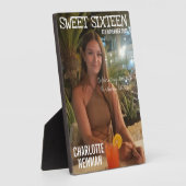 Lief Zestien Dochter Verjaardag Foto Magazine Fotoplaat (Zijkant)