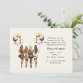 Lief Zestien in de Stad Party Kaart (Staand voorkant)