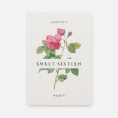 Lief Zestien Modern Bloemen Verjaardagsfeest Kaart