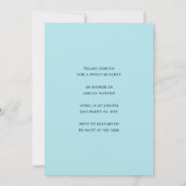 Lief Zestien Pastel Blauw Bloemen Verjaardagsfeest Kaart (Achterkant)