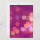 Lief Zestien Roze Bokeh Party Uitnodiging (Achterkant)