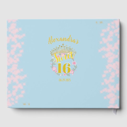 Lief zestien Sprookje Prinses Foto Gastenboek (Achterkant)