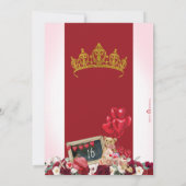 Lief Zestien Valentijn 16e Verjaardagsfeestje Kaart (Achterkant)