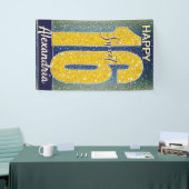 Lief Zestien Verjaardag Sterren | Sky Blue Galaxy Spandoek (Beurs)