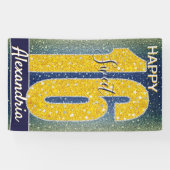 Lief Zestien Verjaardag Sterren | Sky Blue Galaxy Spandoek (Horizontaal)