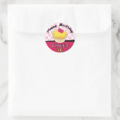 Lief Zestien Verjaardagscupcake Stickers! Ronde Sticker (Tas)