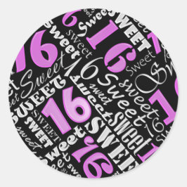 Lief Zestien Verjaardagsfeestje Sticker