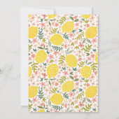 Lief Zestien Zomer Citroen Verjaardagsfeest Kaart (Achterkant)