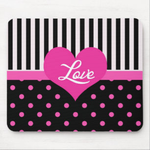 Lief, zoet, elegant, leuke roze polka stippen muismat