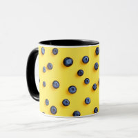 Lief Zoet Fruit Foodie Cartoon Blauwebespatroon