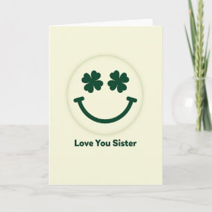Lief zus shamrock kaart