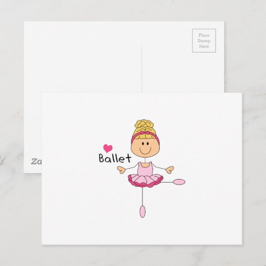 LIEFBALLET BRIEFKAART (Voorkant / Achterkant)
