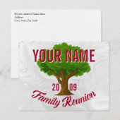 Liefboomaangepaste gezinshereniging briefkaart (Voorkant / Achterkant)