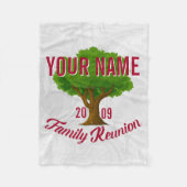 Liefboomaangepaste gezinshereniging fleece deken (Voorkant)