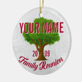 Liefboomaangepaste gezinshereniging keramisch ornament (Links)