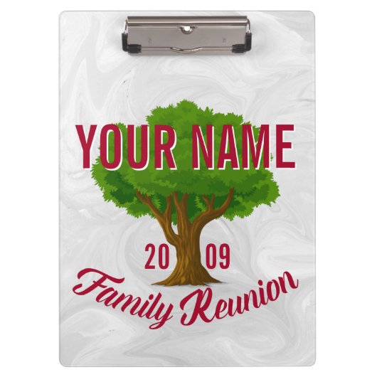 Liefboomaangepaste gezinshereniging klembord (Voorkant)