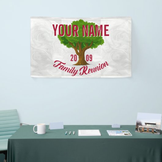 Liefboomaangepaste gezinshereniging spandoek (Beurs)