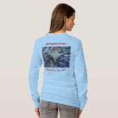 Liefdadige Wingwoman Lange Mouwen- Vrouw T-shirt (Achterkant volledig)