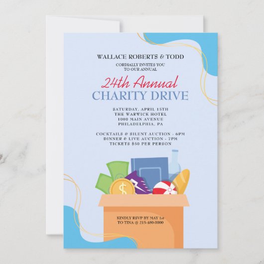 LIEFDADIGHEID DRIVE Veiling Corporate Gala Fundrai Kaart (Voorkant)