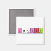 Liefdadigheid periodieke lijst naam magneet (Voorkant / Achterkant)