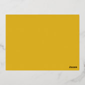 Liefdadigheidsfeestmaal goud rood kerstdiner folie feestdagen briefkaart (Achterkant)